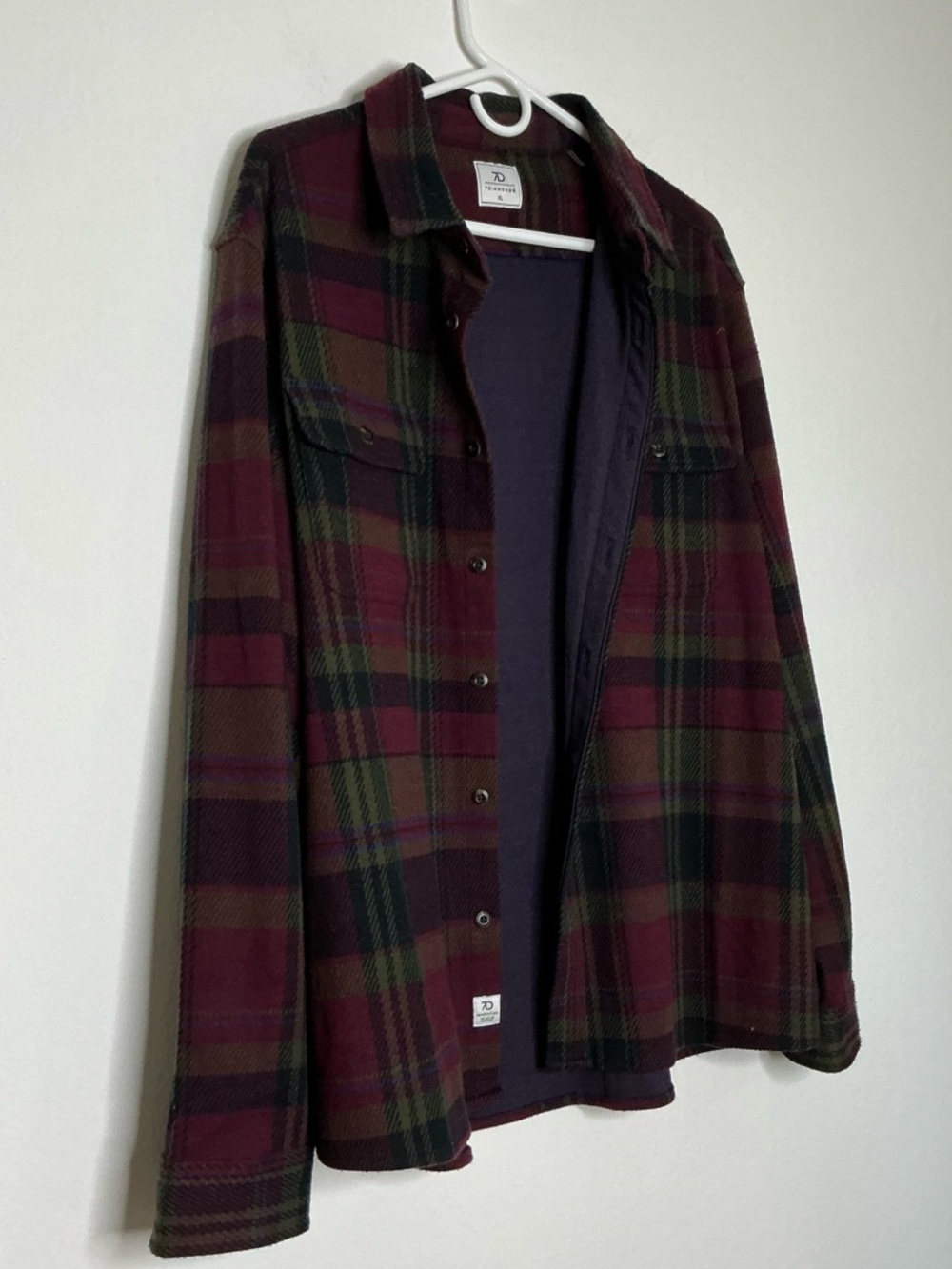 7 Diamonds Soft Flannel Multi-Plaid Button-Up Long Sleeve Shirt Size XL - Picture 4 of 15